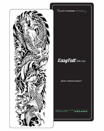 (Full Sleeve) Dragon Koi - Semi-Permanent Tattoo