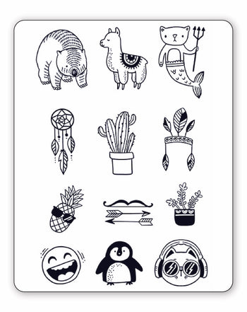 (12 Tattoos) Mexi - Semi-Permanent Tattoos