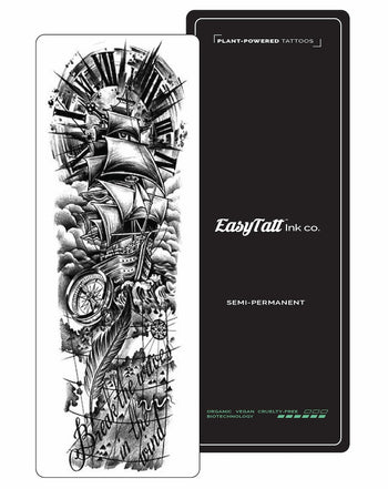 (Full Sleeve) Nautical - Semi-Permanent Tattoo