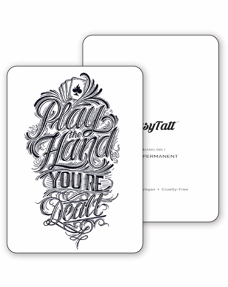 Play the Hand SemiPermanent Tattoo EasyTatt™