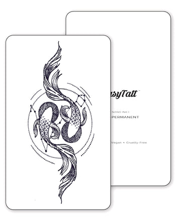 Twin Kois - Semi-Permanent Tattoo