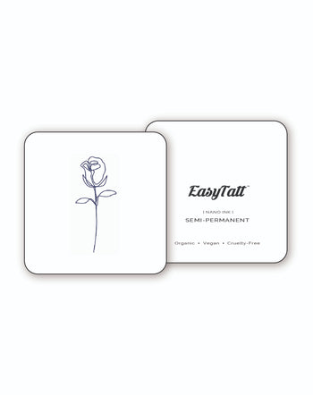Minimal Rose - Semi-Permanent Tattoo