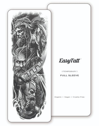 (Full Sleeve) Power - Temporary Tattoo