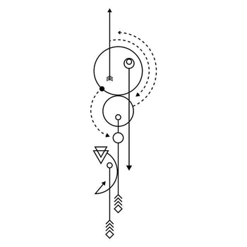Abstract Circles - Temporary Tattoo