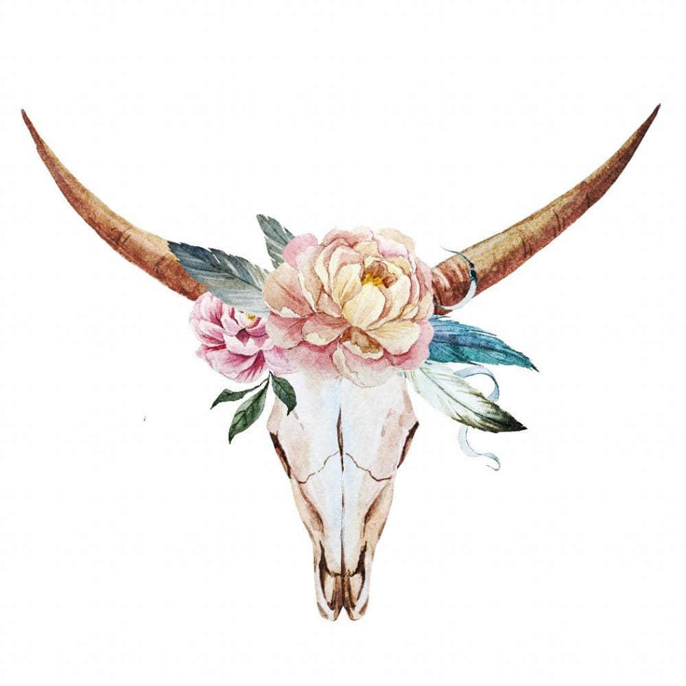 Animal Floral Skull Temporary Tattoo EasyTatt™
