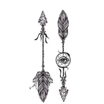 Arrow Pair - Temporary Tattoo