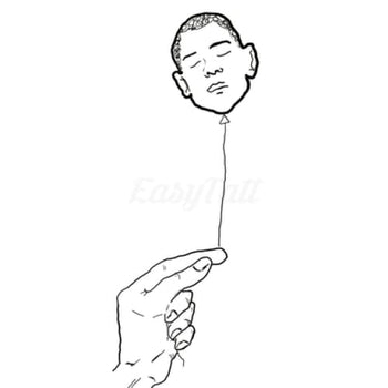 Balloon Man - By William Footner - Temporary Tattoo