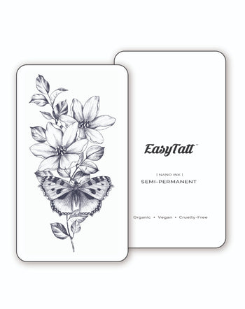 Butterfly Flower - Semi-Permanent Tattoo