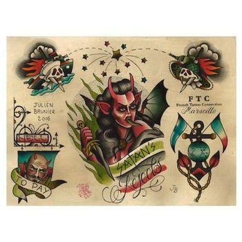 Creature - By Julien Brunier - Temporary Tattoo