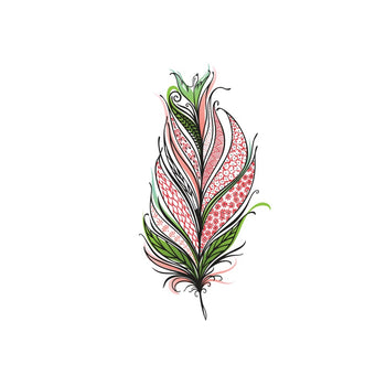 Feather - By Eastern Cloud - Temporary Tattoo