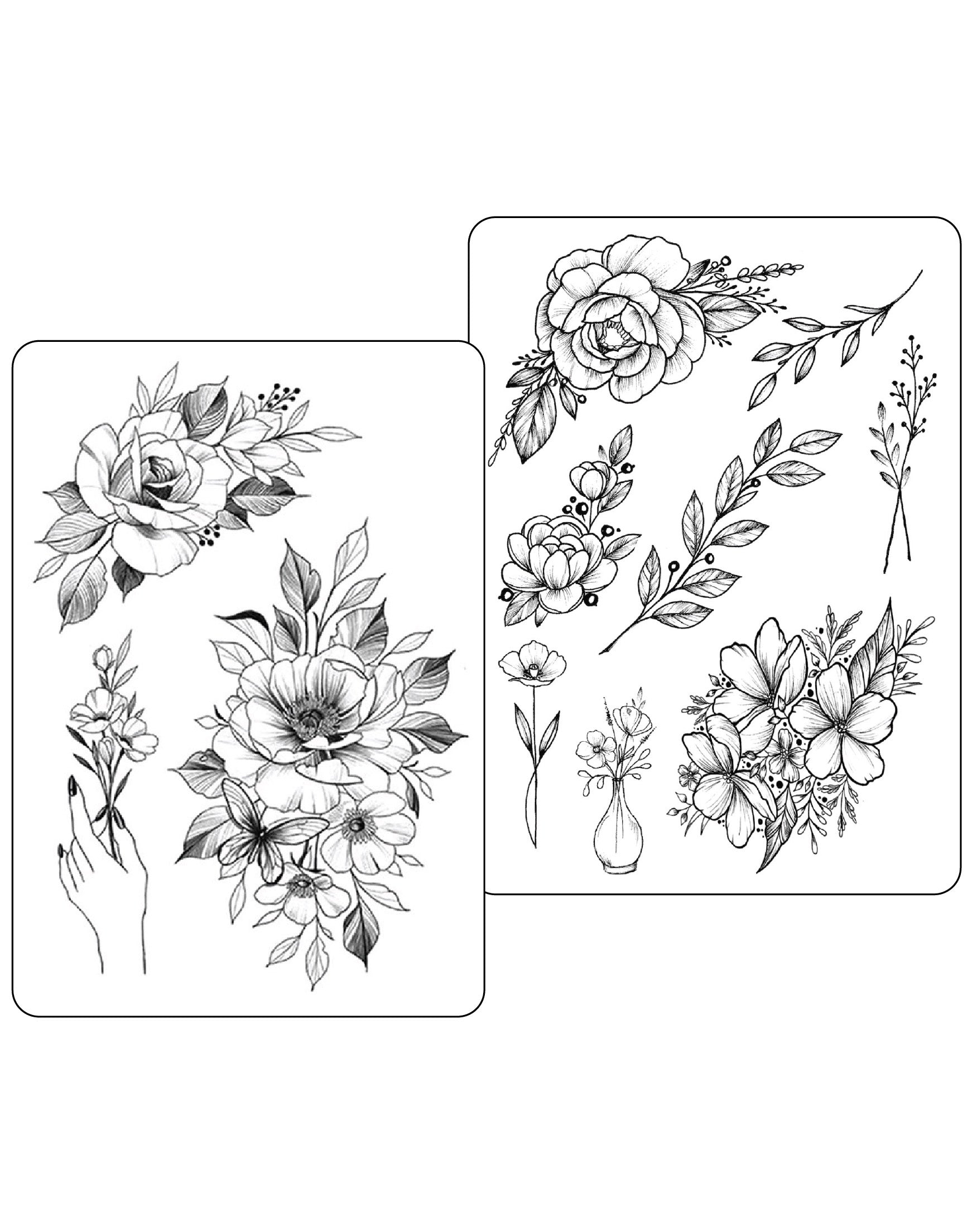 Floral Fantasy Temporary Tattoo Set EasyTatt™