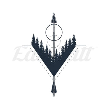 Forest Arrow - Temporary Tattoo
