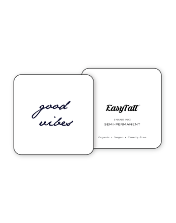 Good Vibes x 2 - Semi-Permanent Tattoo