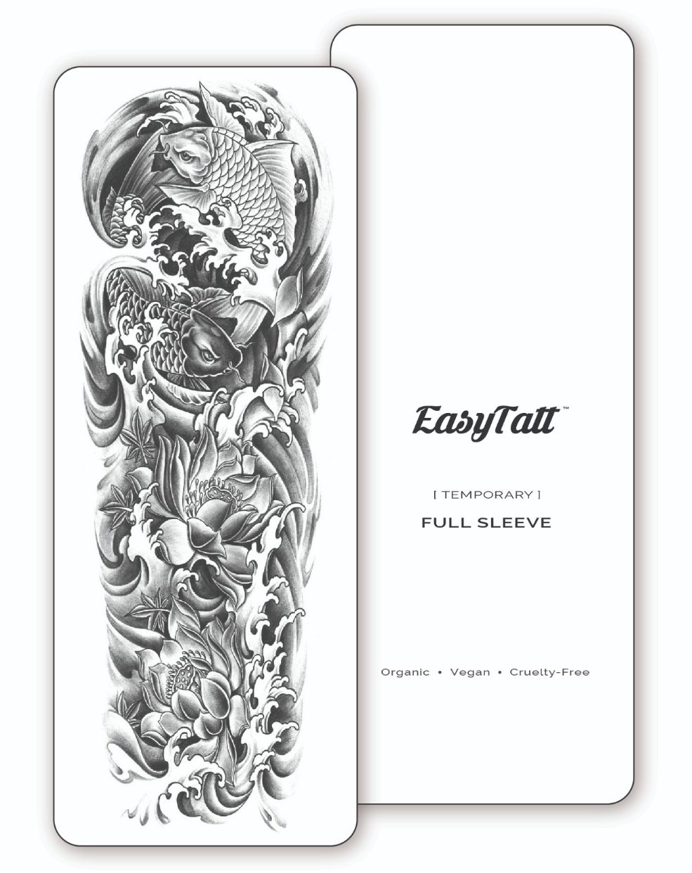 Koi Fish Temporary Tattoo Sleeve EasyTatt™