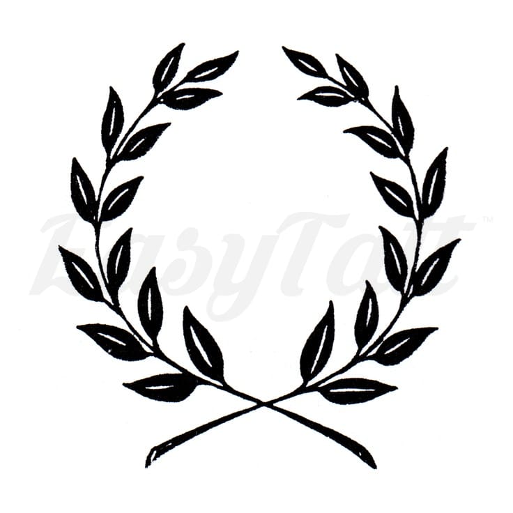 Laurel Wreath Temporary Tattoo EasyTatt™