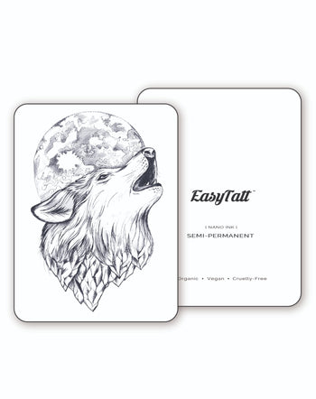 Moon Wolf - Semi-Permanent Tattoo