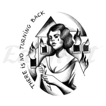 No Turning Back - Temporary Tattoo