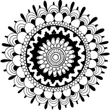 Psychedelic Mandala - Temporary Tattoo
