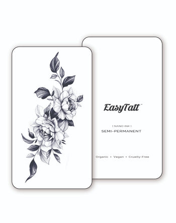 Roses and Leaves - Semi-Permanent Tattoo