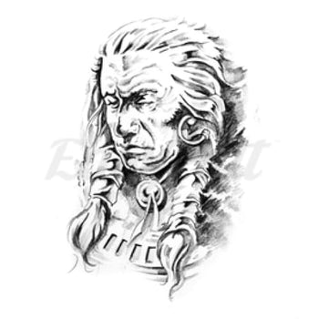 Sage Indian - Temporary Tattoo