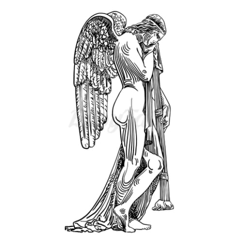 Thinking Angel Temporary Tattoo EasyTatt™