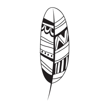 Tribal Feather - Temporary Tattoo
