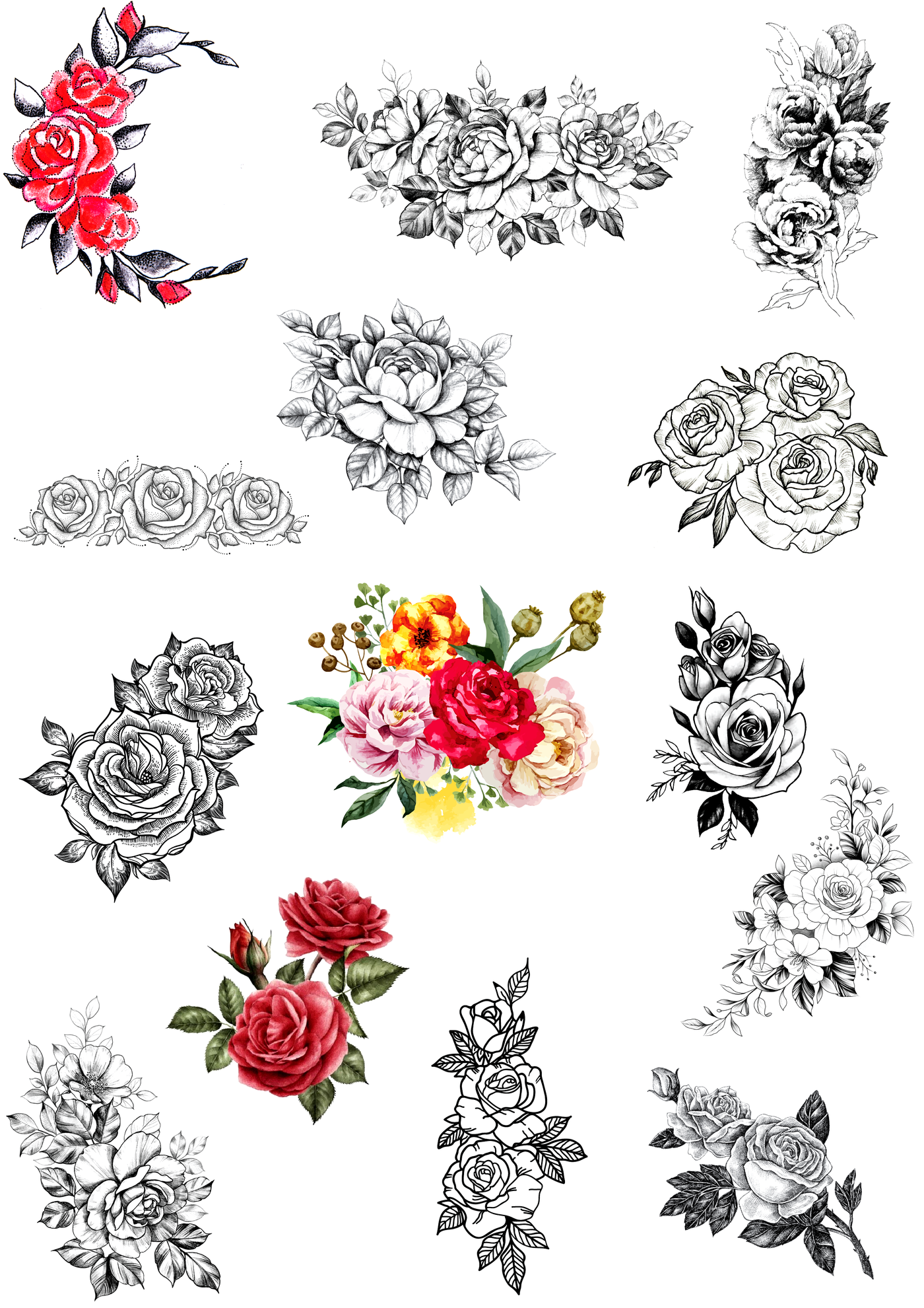 (14 Tattoos) Beautiful Roses