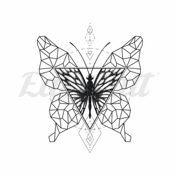 Abstract Butterfly - Temporary Tattoo
