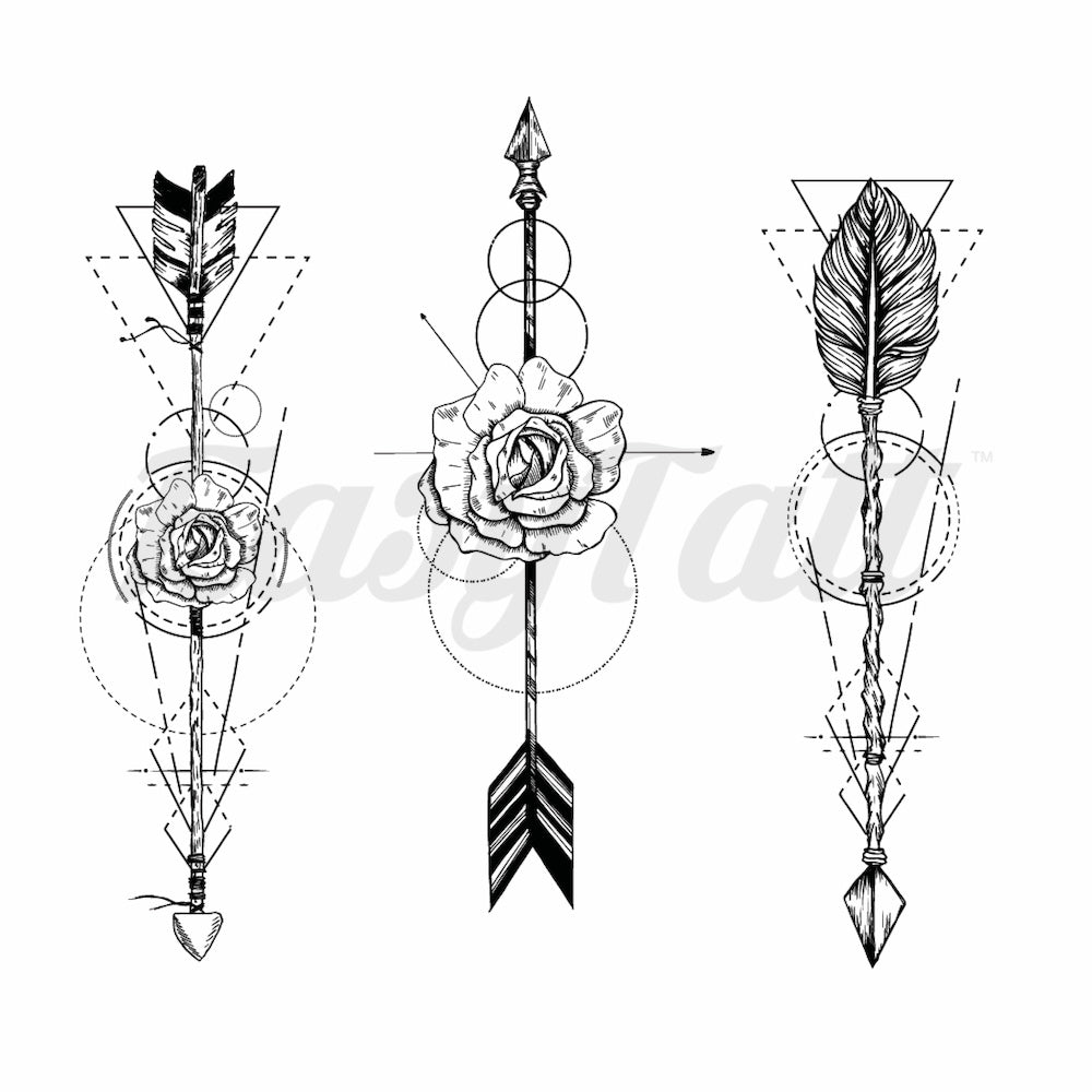 Abstract Floral Arrows