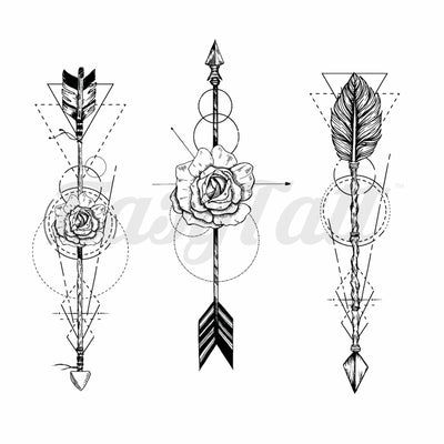 Abstract Floral Arrows