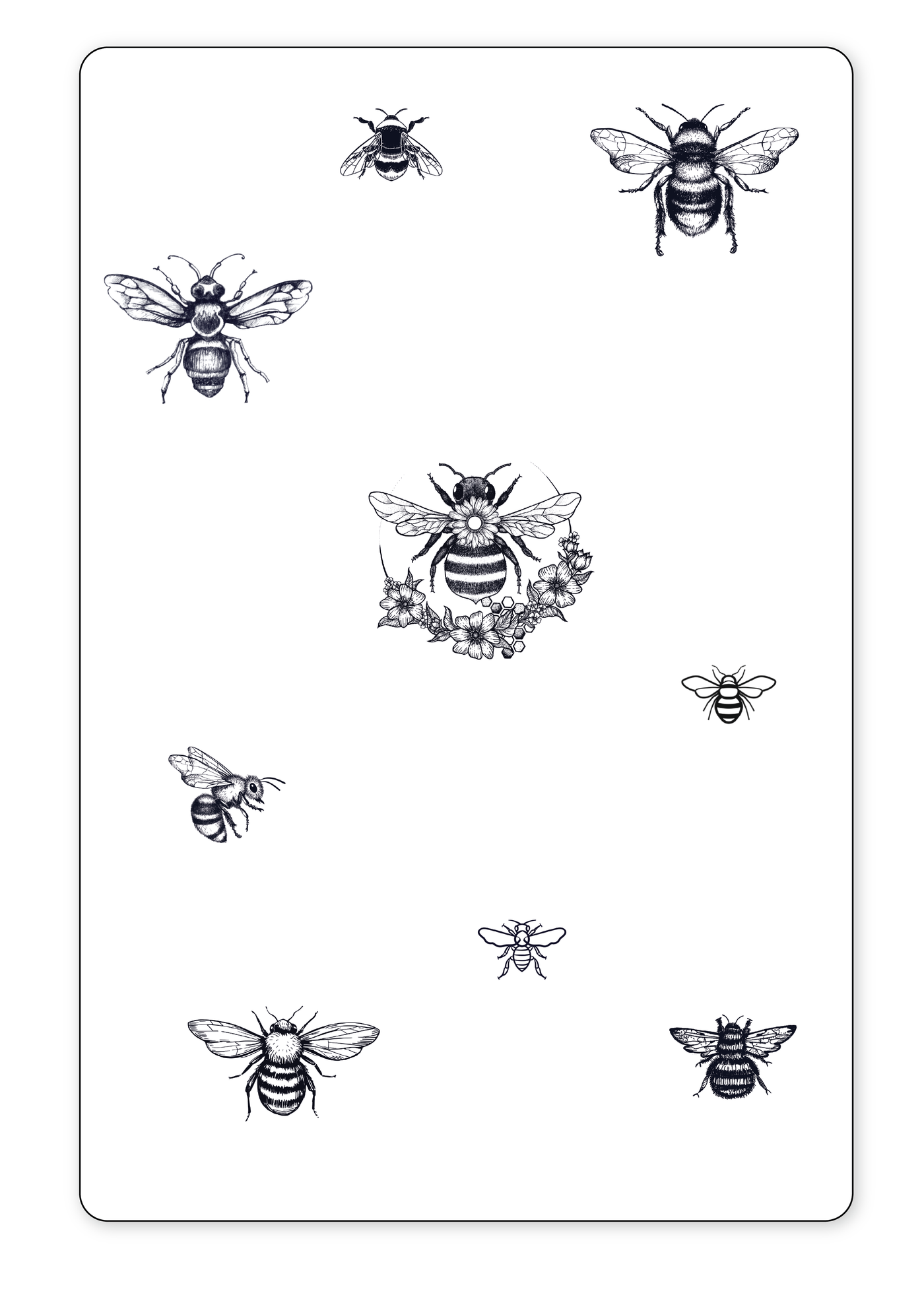 (9 Tattoos) Bee Kind - Semi-Permanent Tattoos