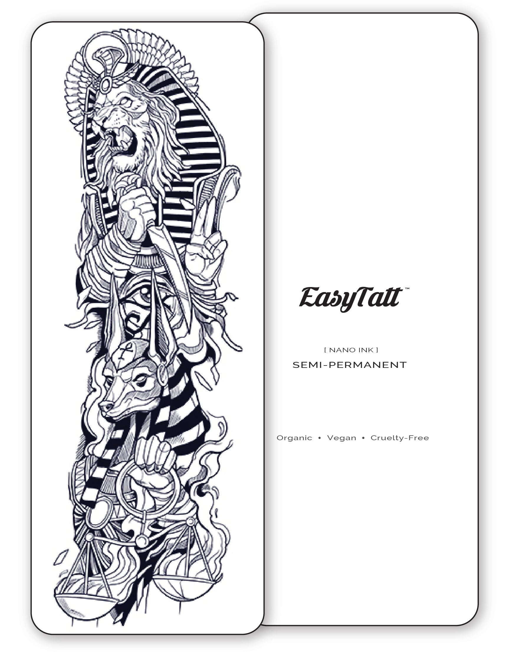 Egyptian Warrior SemiPermanent Tattoo EasyTatt™