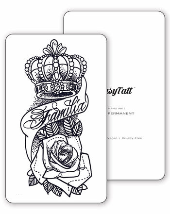 Familia Crown - Semi-Permanent Tattoo
