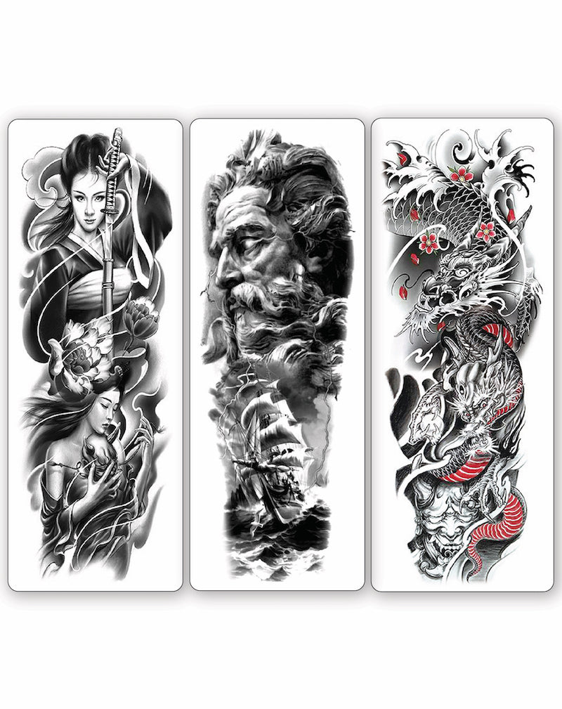 Full Sleeve Arm Tattoo Handmade Drawing - Tattoonie – Tattoo for a week