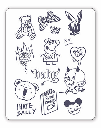 (13 Tattoos) Gucci Gang - Semi-Permanent Tattoos