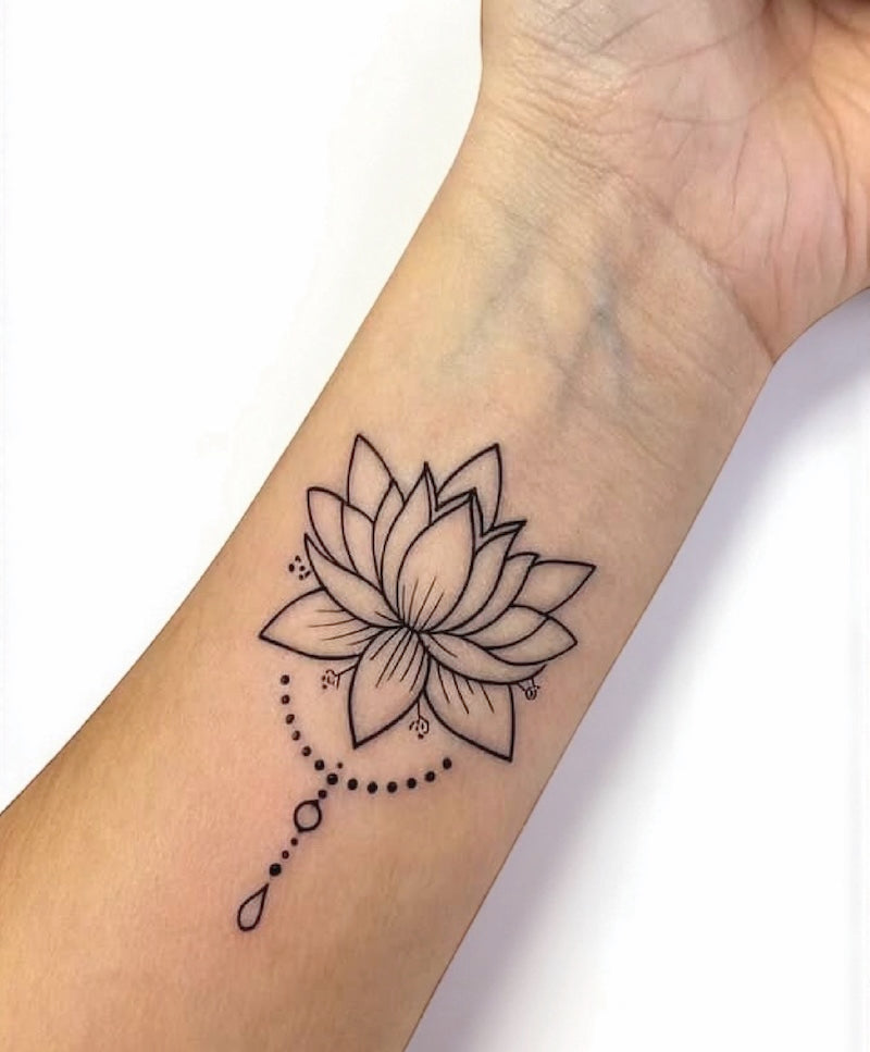 Lotus Jewel - Semi-Permanent Tattoo