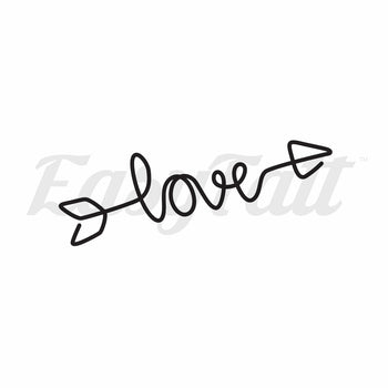 Love Arrow - Temporary Tattoo