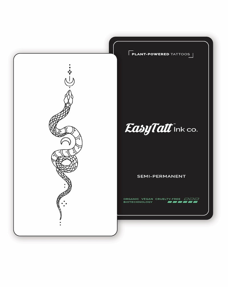 Moon Snake - Semi-Permanent Tattoo