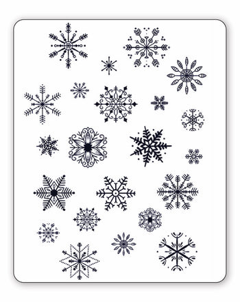 (22 Tattoos) Snowflakes - Semi-Permanent Tattoos