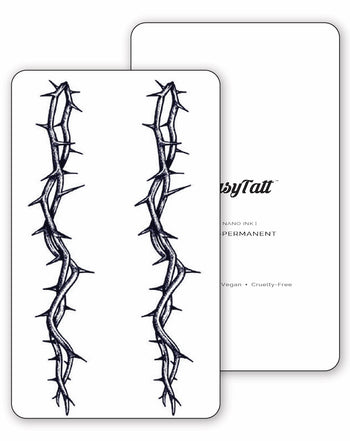 (2 Tattoos) Barbed Wire Bands - Semi-Permanent Tattoos