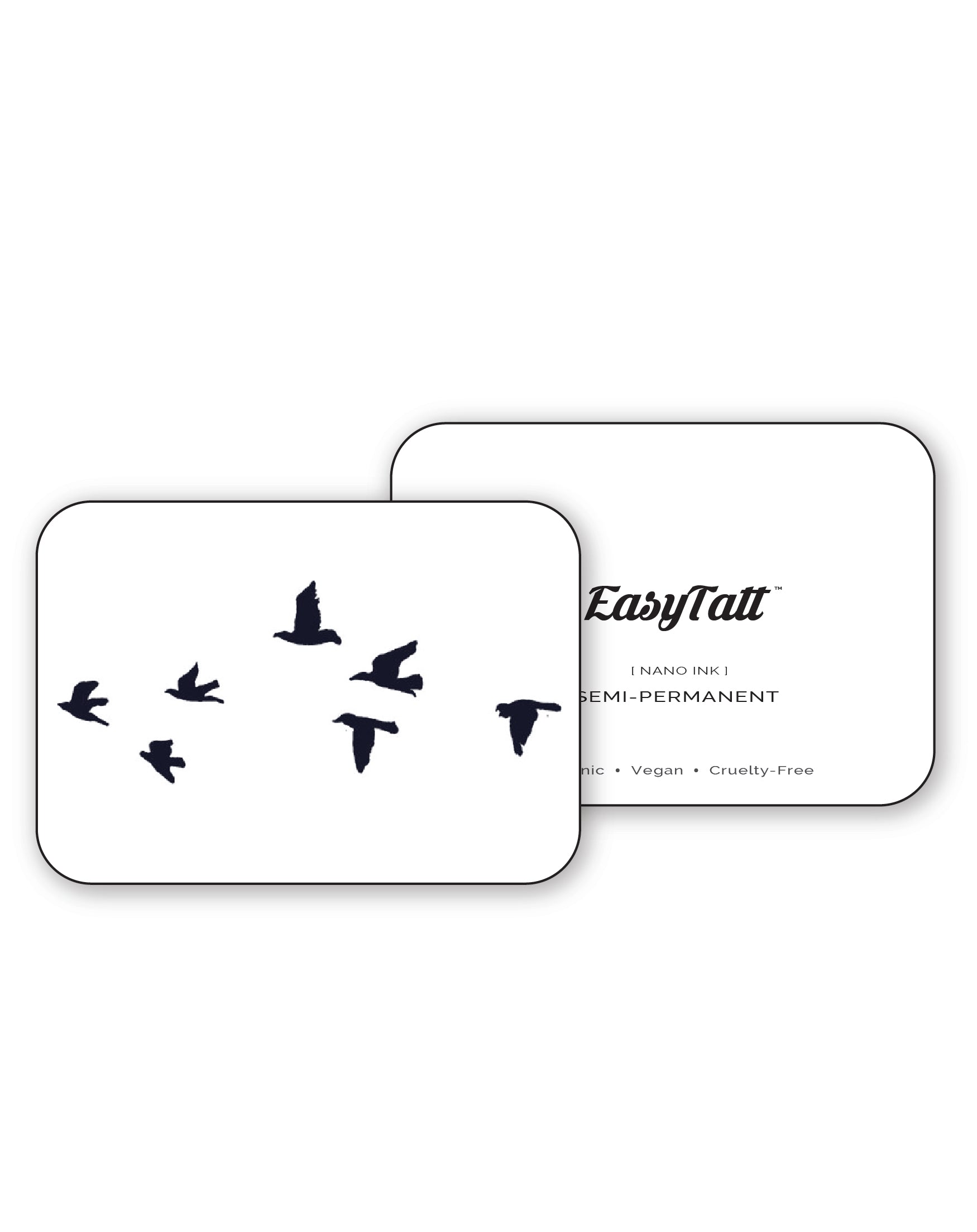 Bird Flock Semi-Permanent Tattoo | EasyTatt™