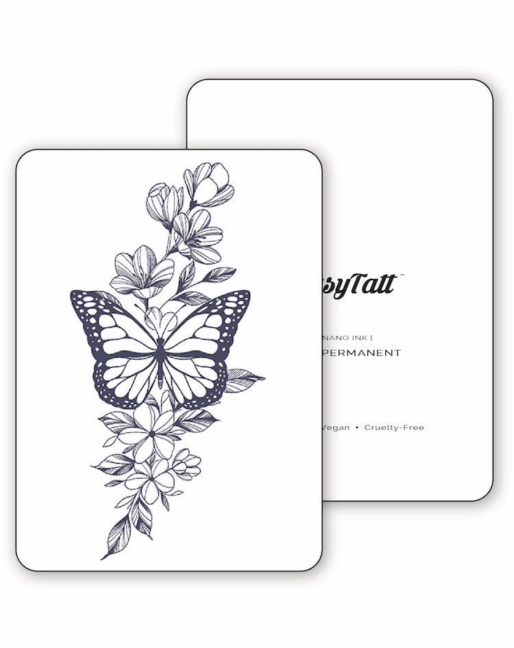 Butterfly Flower SemiPermanent Tattoo EasyTatt™