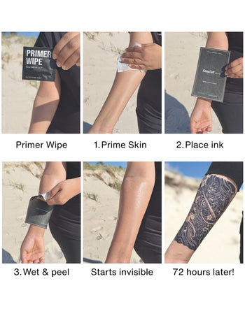 Text Custom Semi-Permanent Tattoo