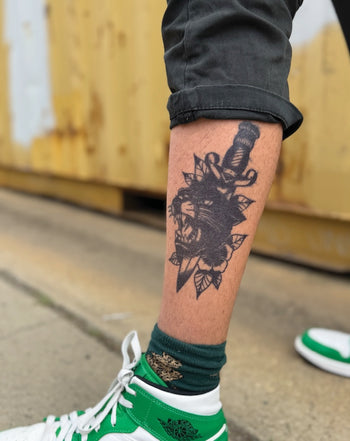 Dagger Panther - Semi-Permanent Tattoo