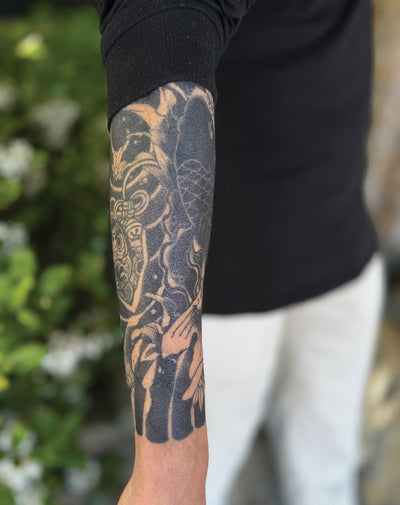 (Half Sleeve) Japanese Koi Fish - Semi-Permanent Tattoo