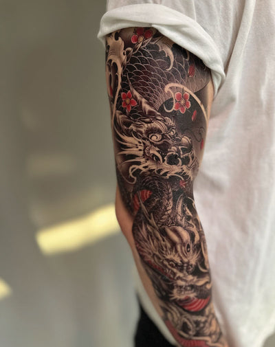 (Full Sleeve) Japanese Dragon