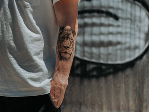 SOOVSY 70 Sheets Temporary Tattoos Adults, Forearm Half Sleeve Tattoos for  Men, Lion Black 3D Realistic Tattoos Stickers Flower Animals, Boys Tattoos  Temporary for Women with Snake Eagle - Walmart.com