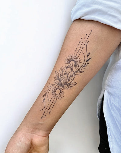 Lotus Light - Semi-Permanent Tattoo