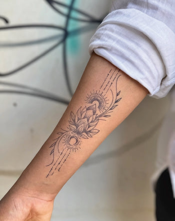 Lotus Light - Semi-Permanent Tattoo