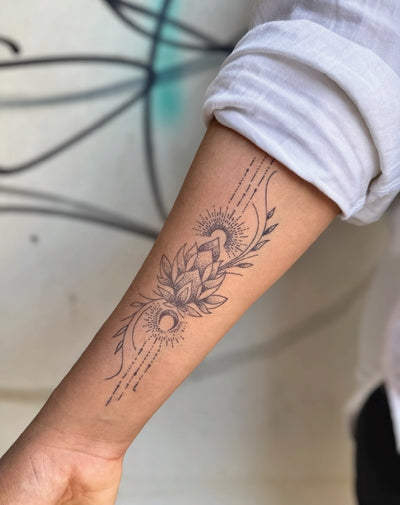 Lotus Light - Semi-Permanent Tattoo